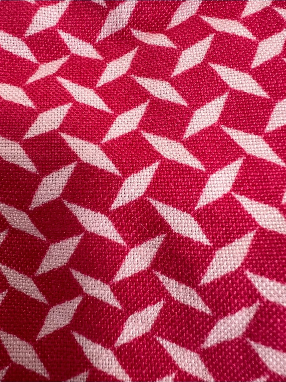 J. Crew Pink Geometric Print Linen Shorts